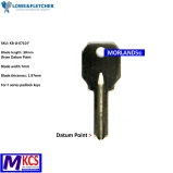 LF F series Padlock Key Blank