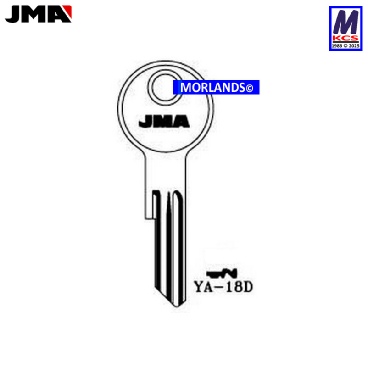 JMA YA18D Yale Key Blank for Rolls Royce